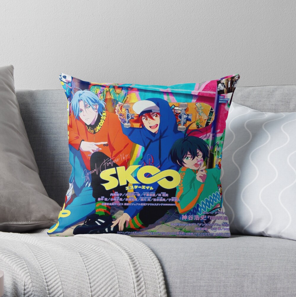Sk8 The Infinity Magazine Cover 2 Throw Pillow By Reigill Redbubble