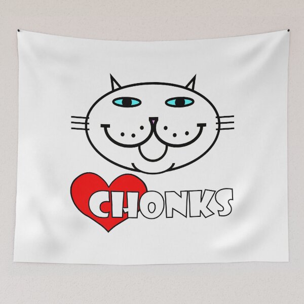 Item preview, HEART CHONKS - white cat designed and sold by RawSunArt.