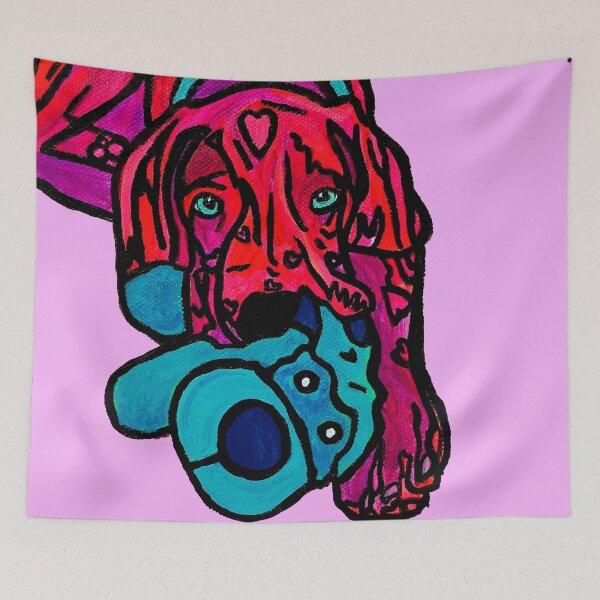 Item preview, Great Dane Rufus over Violet designed and sold by Amanda A. Anthony.