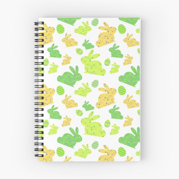 Item preview, Cute Easter Bunny Eggs Yellow Green Pattern Design designed and sold by LordAudes.