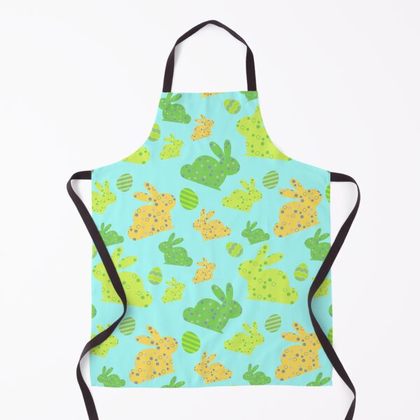 Item preview, Cute Easter Bunny Eggs Yellow Green Pattern Design designed and sold by LordAudes.