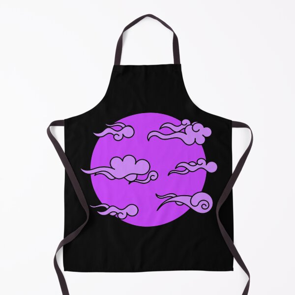 Item preview, Japanese Wind Clouds Line Art Purple designed and sold by Qestro.