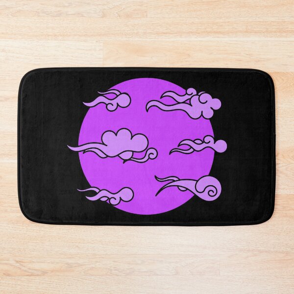 Item preview, Japanese Wind Clouds Line Art Purple designed and sold by Qestro.
