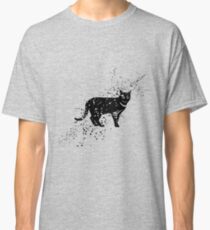Black cat cartoon art Classic T-Shirt