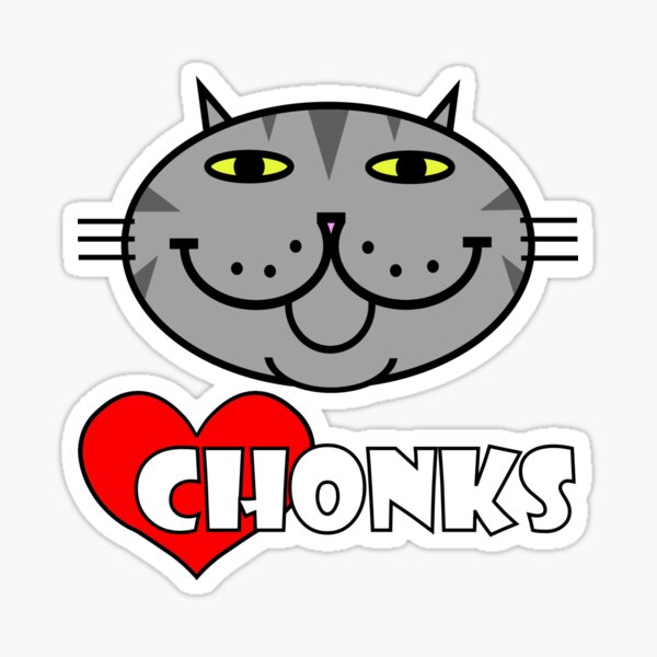 Item preview, HEART CHONKS - tabby cat designed and sold by RawSunArt.