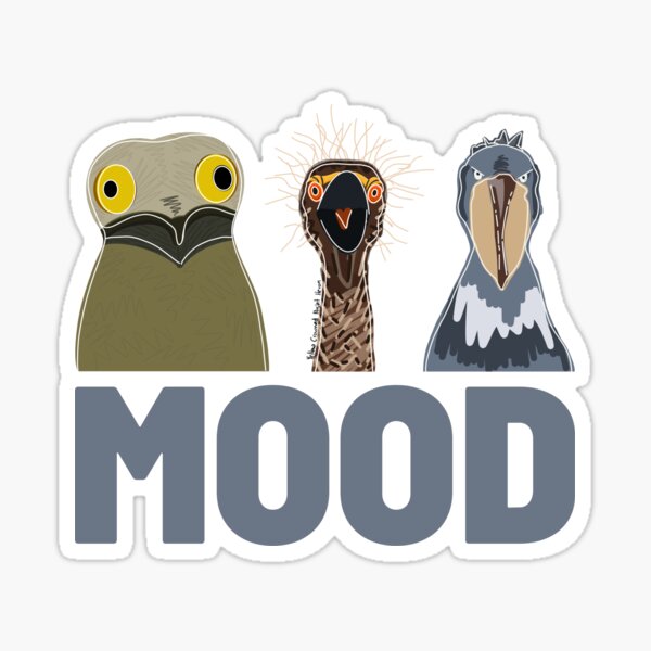 Item preview, Moody Birds designed and sold by DoodlesByPeter.