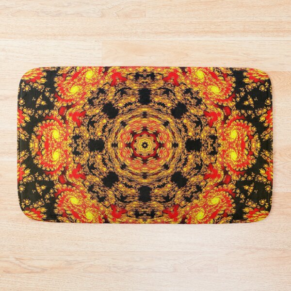Item preview, Regal Red and Gold Fractal Mandala designed and sold by SeaChangeDesign.