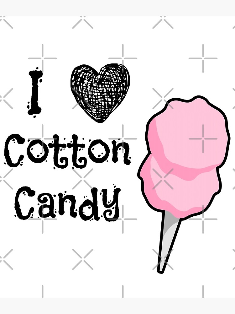 Cute Cotton Candy Sweet Pink Dessert Art Board Print for Sale by Simplyy  Unique