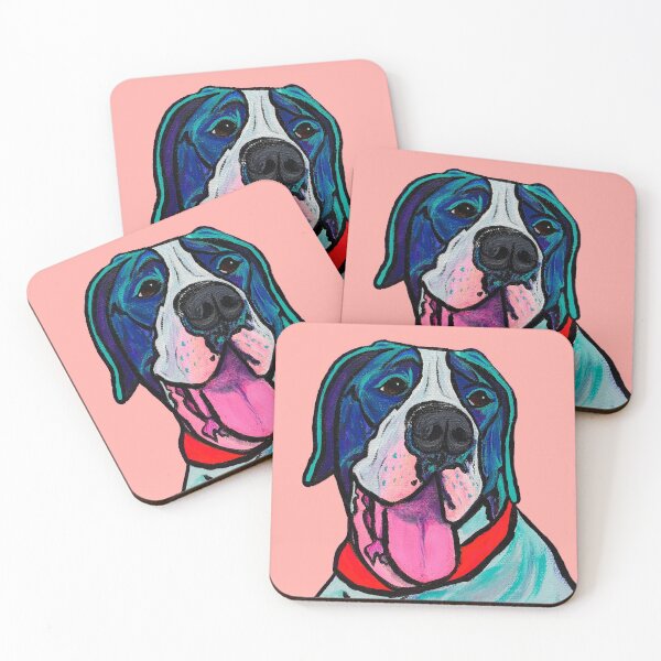 Item preview, Great Dane Goliath over Salmon designed and sold by Amanda A. Anthony.