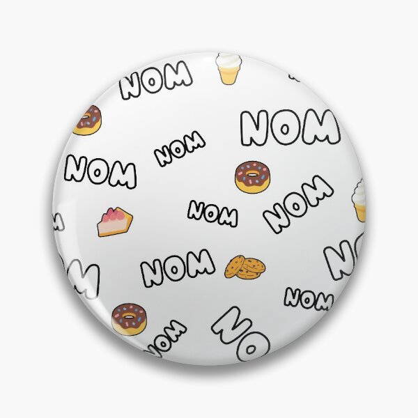 Item preview, Funny Nom Nom Dessert Print designed and sold by Inspire & Smile.