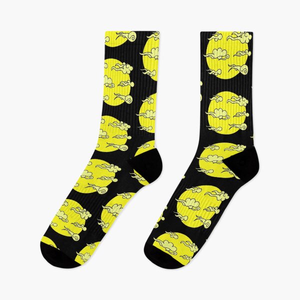 Item preview, Japanese Wind Clouds Line Yellow designed and sold by Qestro.