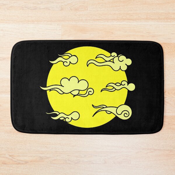 Item preview, Japanese Wind Clouds Line Yellow designed and sold by Qestro.