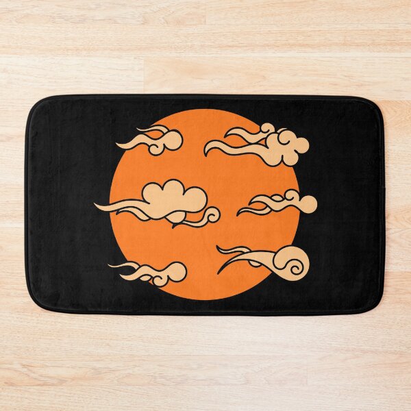 Item preview, Japanese Wind Clouds Line Orange designed and sold by Qestro.