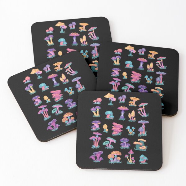 Item preview, Colorful Vintage Mushroom Chart designed and sold by Arcane Orchid.