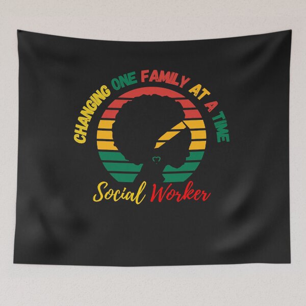 Item preview, Social Worker Changing One Family At A Time designed and sold by spicygarb.