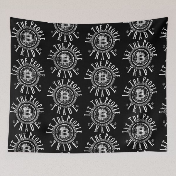 Item preview, Let The People Trade Bitcoin-Trading Design Distressed designed and sold by Adonalyn.