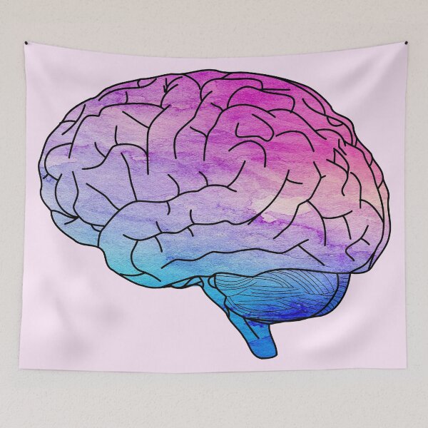 Item preview, Your Brain is  Beautiful  • Colorful designed and sold by VintagePrada.