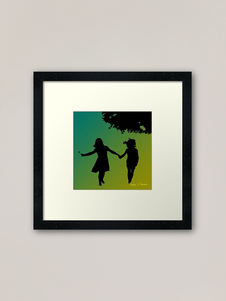 Alternate view of Skipping 2012 Framed Art Print