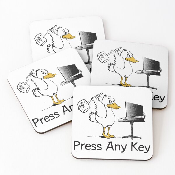Item preview, Press Any Key Duck designed and sold by QueensAscension.