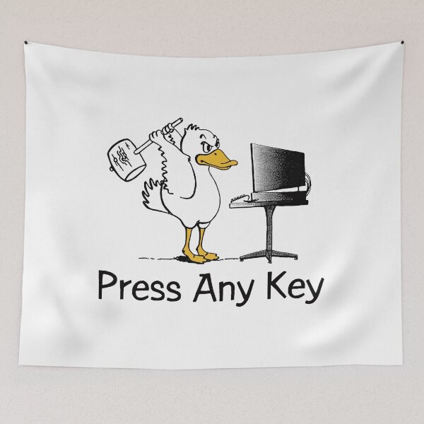 Item preview, Press Any Key Duck designed and sold by QueensAscension.