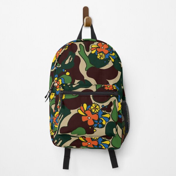 Item preview, CAMO FLOWER POWER PATTERN GROOVY RETRO designed and sold by aydapadi.