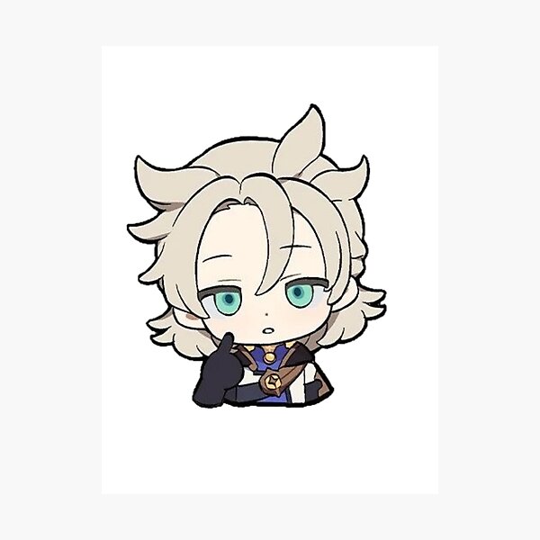 Item preview, Albedo Genshin Impact Chibi designed and sold by milkqtea.