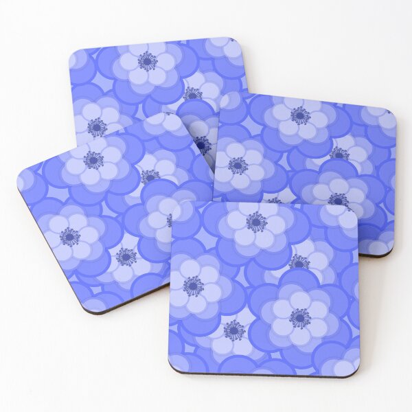 Item preview, Circular Indigo flower Seamless Pattern designed and sold by Qestro.