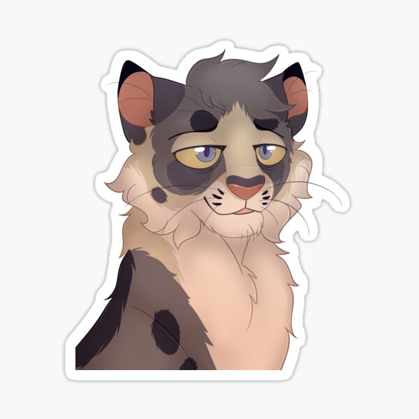 Ashfur Sticker for Sale by ClownCryptids