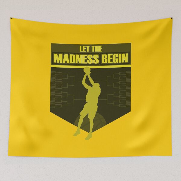 Item preview, Let the madness begin basketball Bring on the big tourney IA Yellow designed and sold by friendly-fox.