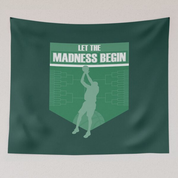 Item preview, Let the madness begin basketball Bring on the big tourney MS Green designed and sold by friendly-fox.