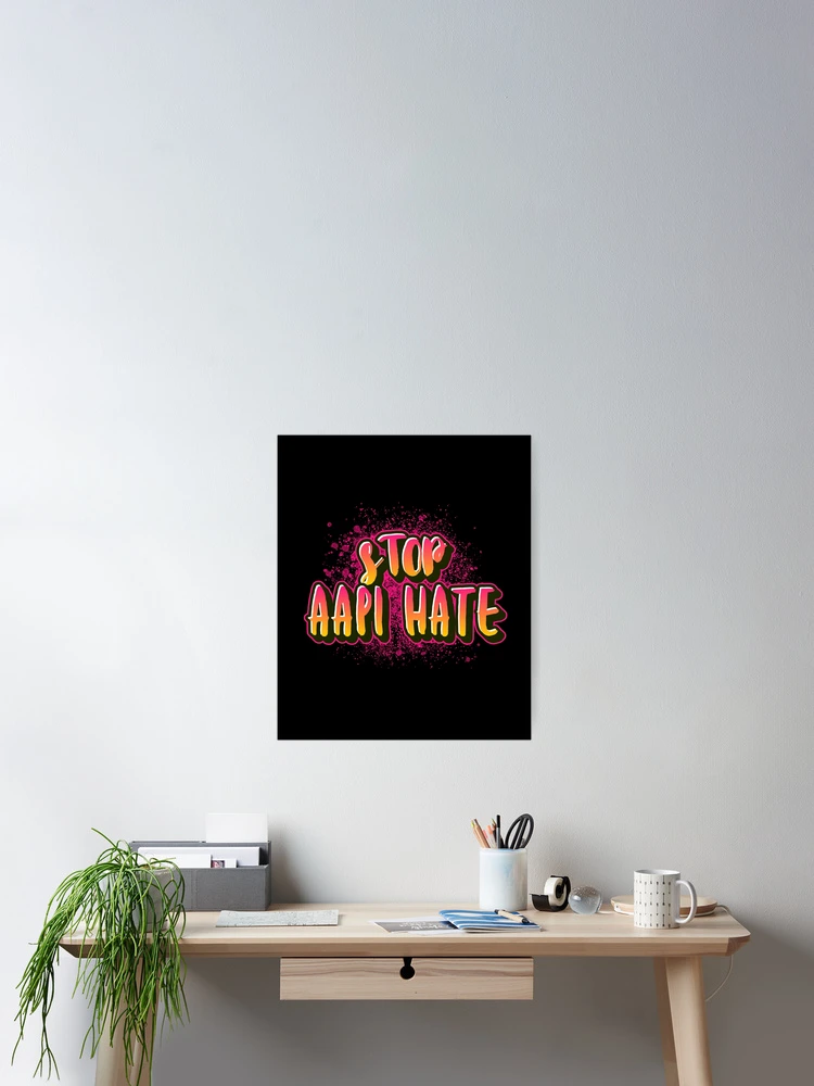 Thumbnail 2 of 3, Poster, Stop AAPI Hate designed and sold by ModkMerch.