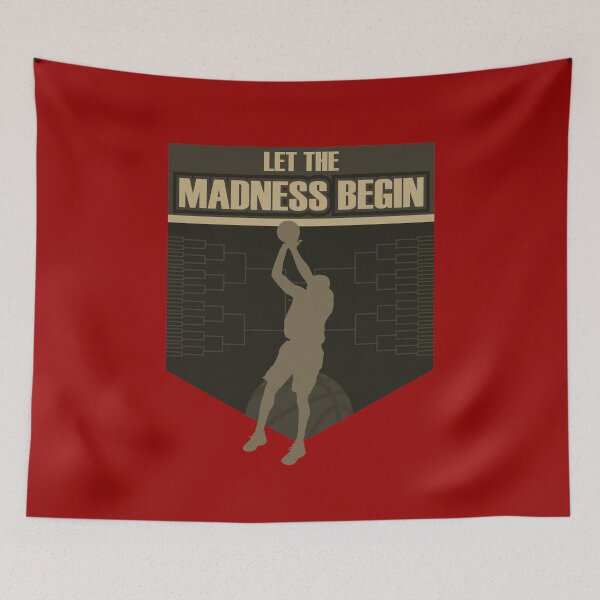 Item preview, Let the madness begin basketball Bring on the big tourney RED GOLD designed and sold by friendly-fox.