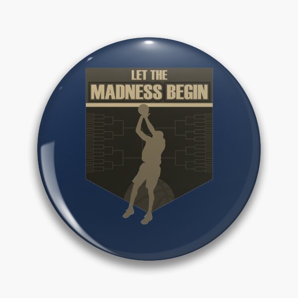 Item preview, Let the madness begin basketball Bring on the big tourney BLUE GOLD designed and sold by friendly-fox.
