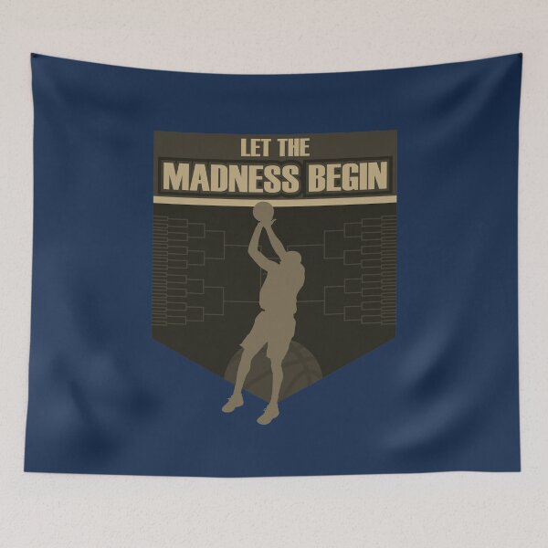 Item preview, Let the madness begin basketball Bring on the big tourney BLUE GOLD designed and sold by friendly-fox.