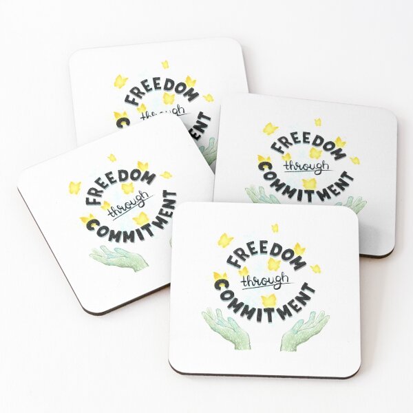 Item preview, Freedom through commitment designed and sold by MindfulReminder.