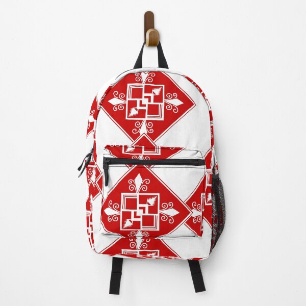 Item preview, Red polygonal pattern on white background designed and sold by Chamaiporn Pangtorn.
