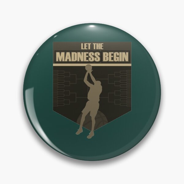 Item preview, Let the madness begin basketball Bring on the big tourney GREEN GOLD designed and sold by friendly-fox.