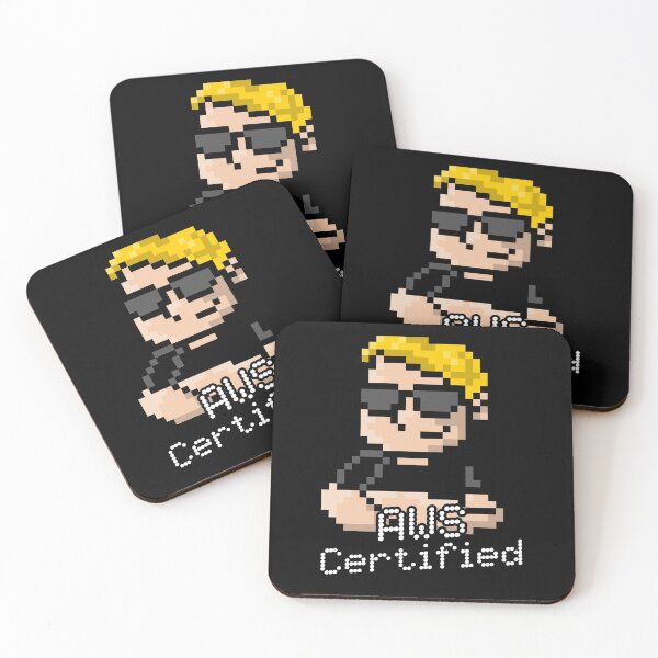 Item preview, AWS certified 8-bit sticker shirt designed and sold by codepuns.