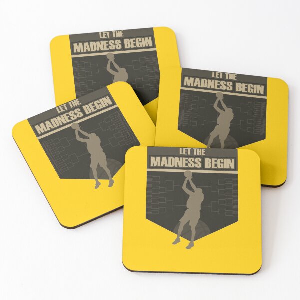 Item preview, Let the madness begin basketball Bring on the big tourney YELLOW GOLD designed and sold by friendly-fox.