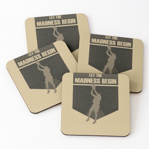 Item preview, Let the madness begin basketball Bring on the big tourney PU GOLD designed and sold by friendly-fox.
