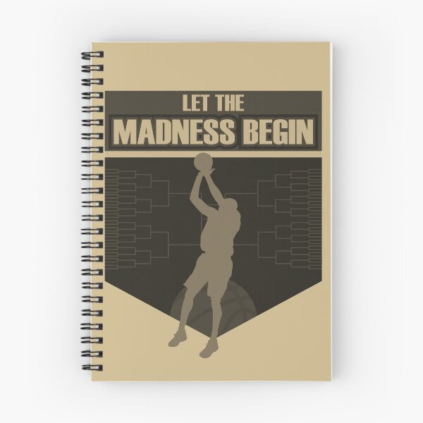 Item preview, Let the madness begin basketball Bring on the big tourney PU GOLD designed and sold by friendly-fox.