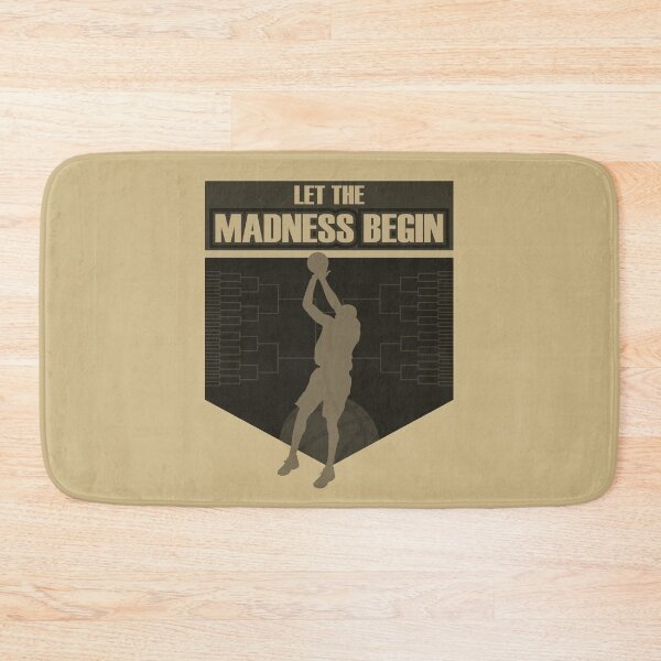 Item preview, Let the madness begin basketball Bring on the big tourney PU GOLD designed and sold by friendly-fox.