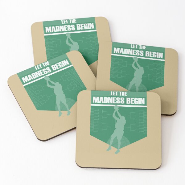 Item preview, Let the madness begin basketball Bring on the big tourney GOLD Green designed and sold by friendly-fox.