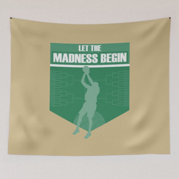 Item preview, Let the madness begin basketball Bring on the big tourney GOLD Green designed and sold by friendly-fox.