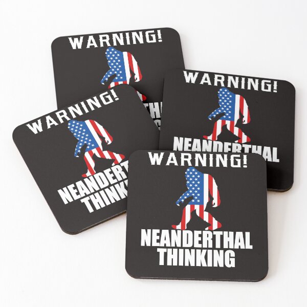 Item preview, American Flag Neanderthal Thinking for Proud Neanderthals designed and sold by BiancaMoss51.
