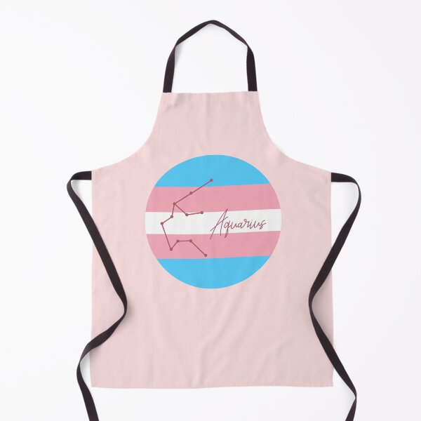 Item preview, Aquarius Zodiac Sign With Trans Pride Colours designed and sold by tinyteacups.