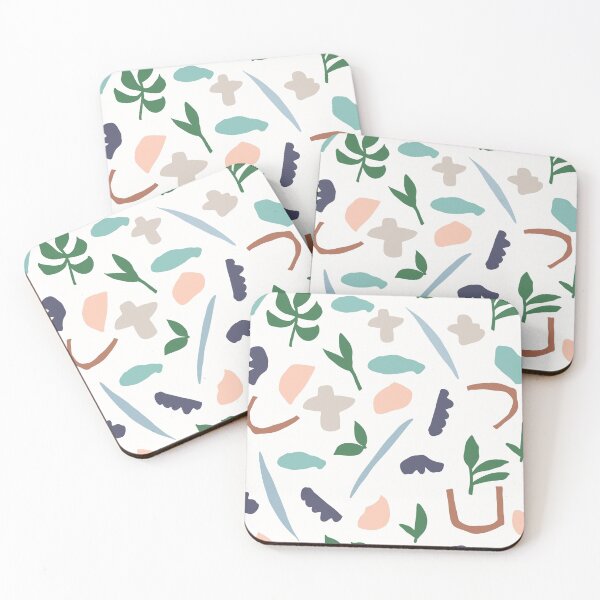 Item preview, Abstract leaves pattern designed and sold by BorneowithLove.