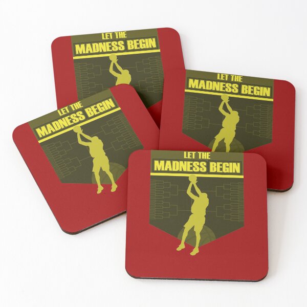 Item preview, Let the madness begin basketball Bring on the big tourney RED YELLOW designed and sold by friendly-fox.