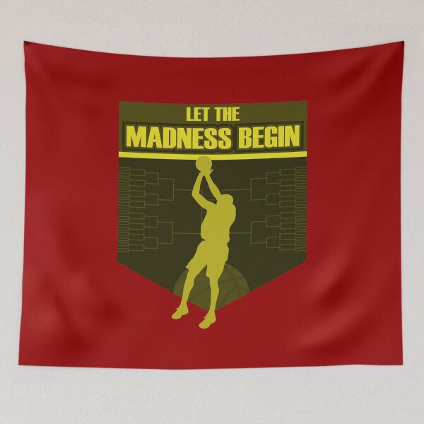 Item preview, Let the madness begin basketball Bring on the big tourney RED YELLOW designed and sold by friendly-fox.