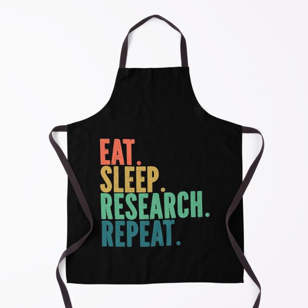 Item preview, Eat Sleep Research Repeat Retro Grunge Funny Text designed and sold by TeeZazzle.
